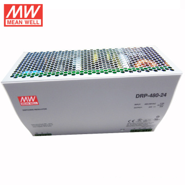 3 años de garantía de alta calidad 24vdc 20a Din Rail Power Supply 480W MEANWELLDRP-480-24